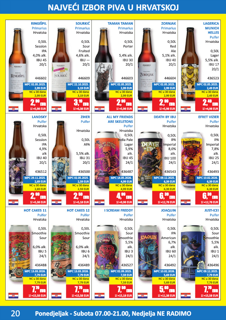 vrutak - Aktualni katalog Vrutak - Pivski katalog od ponedjeljka, 01.06.2026 do utorka, 30.06.2026 - page: 20