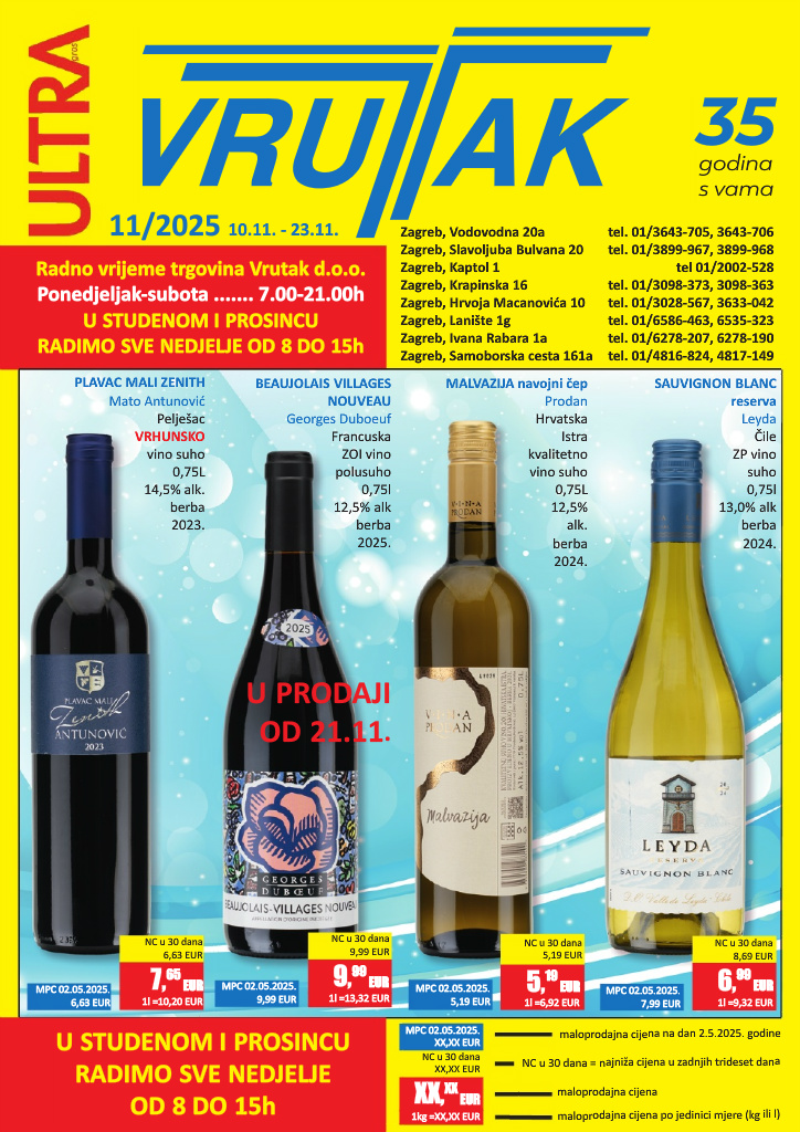 vrutak - Prelistajte katalog Vrutak, vrijedi od 10.11. do 23.11. - page: 1