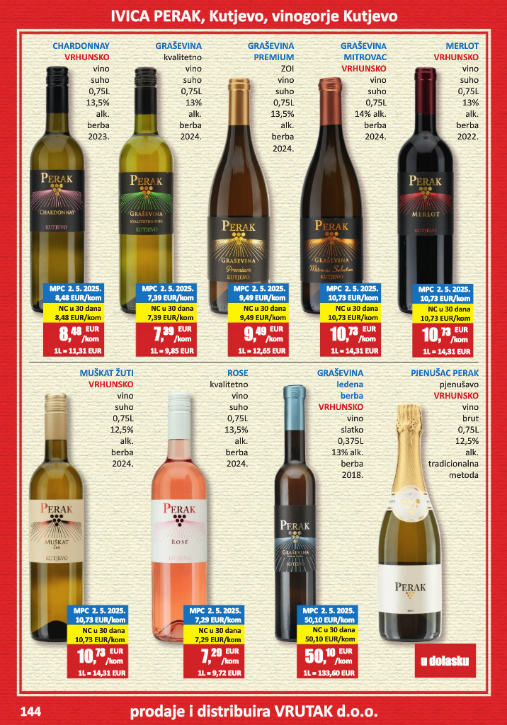 vrutak - Prelistajte katalog Vrutak - Vinski Katalog, vrijedi od 01.11. do 31.10. - page: 144