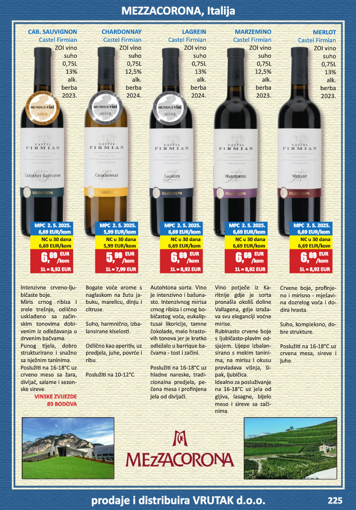 vrutak - Prelistajte katalog Vrutak - Vinski Katalog, vrijedi od 01.11. do 31.10. - page: 225