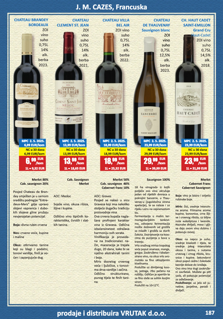 vrutak - Prelistajte katalog Vrutak - Vinski Katalog, vrijedi od 01.11. do 31.10. - page: 187