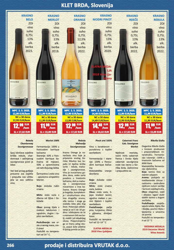 vrutak - Prelistajte katalog Vrutak - Vinski Katalog, vrijedi od 01.11. do 31.10. - page: 266