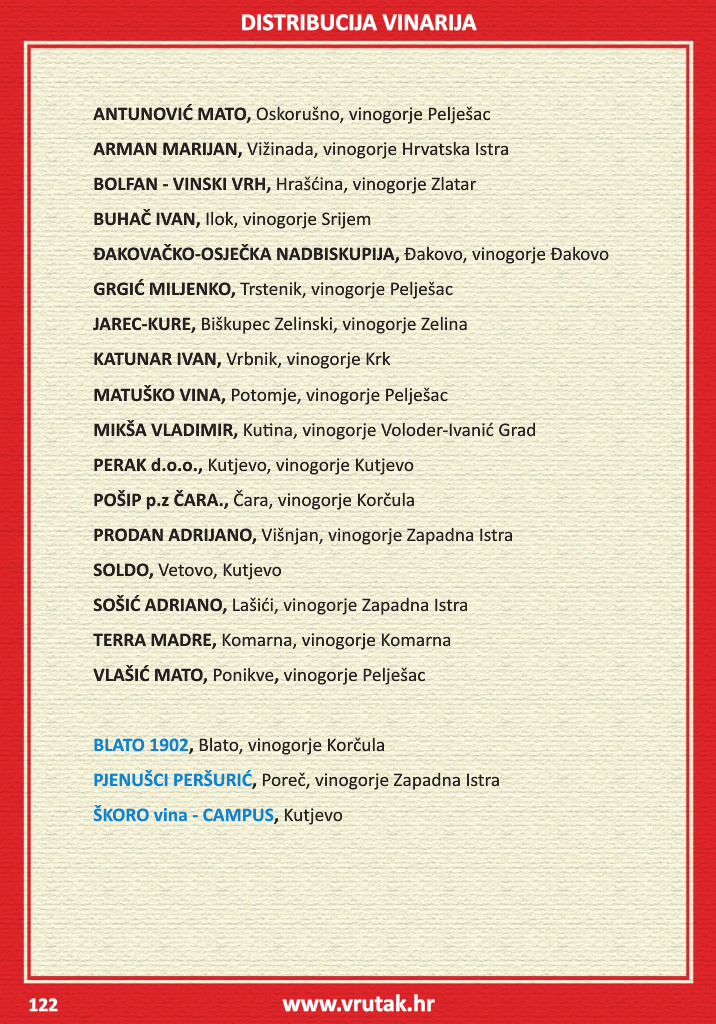 vrutak - Prelistajte katalog Vrutak - Vinski Katalog, vrijedi od 01.11. do 31.10. - page: 122