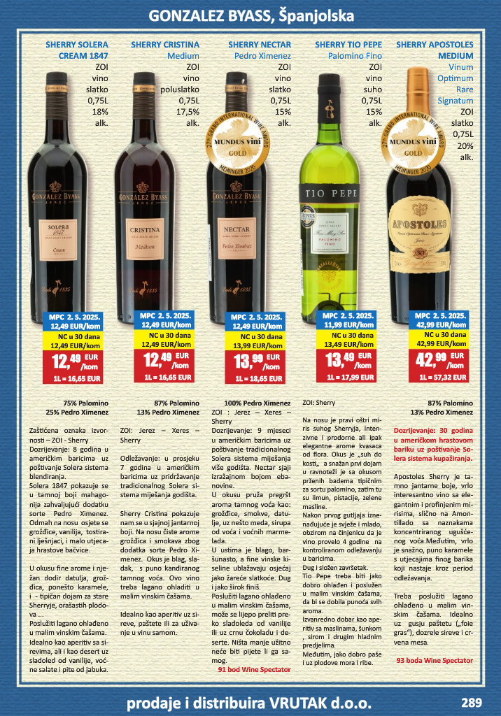 vrutak - Prelistajte katalog Vrutak - Vinski Katalog, vrijedi od 01.11. do 31.10. - page: 289