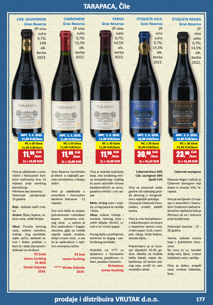 vrutak - Prelistajte katalog Vrutak - Vinski Katalog, vrijedi od 01.11. do 31.10. - page: 177