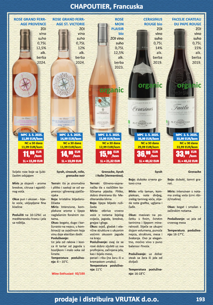 vrutak - Prelistajte katalog Vrutak - Vinski Katalog, vrijedi od 01.11. do 31.10. - page: 193