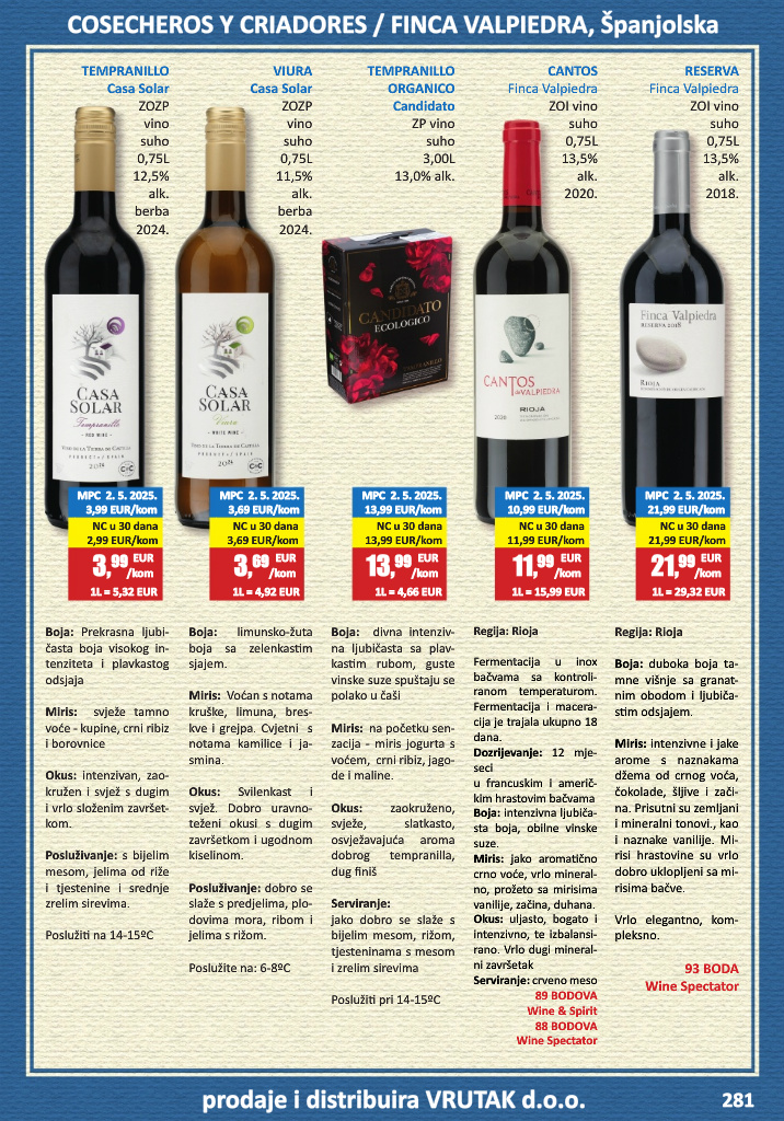 vrutak - Prelistajte katalog Vrutak - Vinski Katalog, vrijedi od 01.11. do 31.10. - page: 281