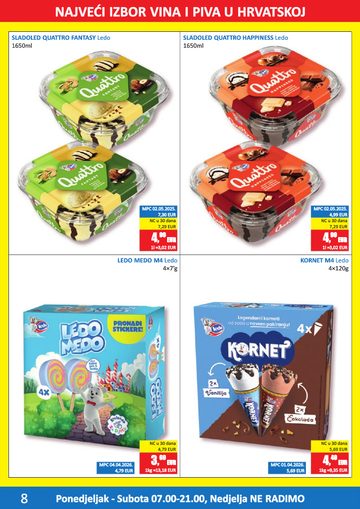 vrutak - Aktualni Vrutak katalog vrijedi od ponedjeljka 13.04.2026 do nedjelje 26.04.2026 - page: 8