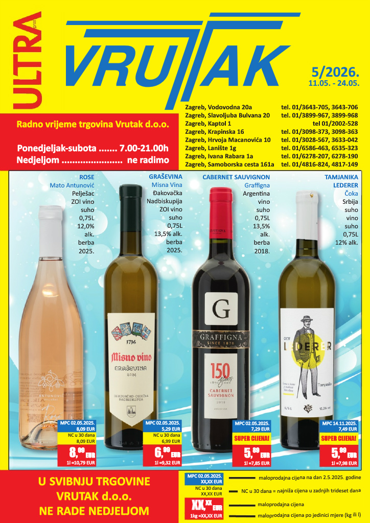 vrutak - Aktualni Vrutak katalog vrijedi od ponedjeljka 11.05.2026 do nedjelje 24.05.2026 - page: 1