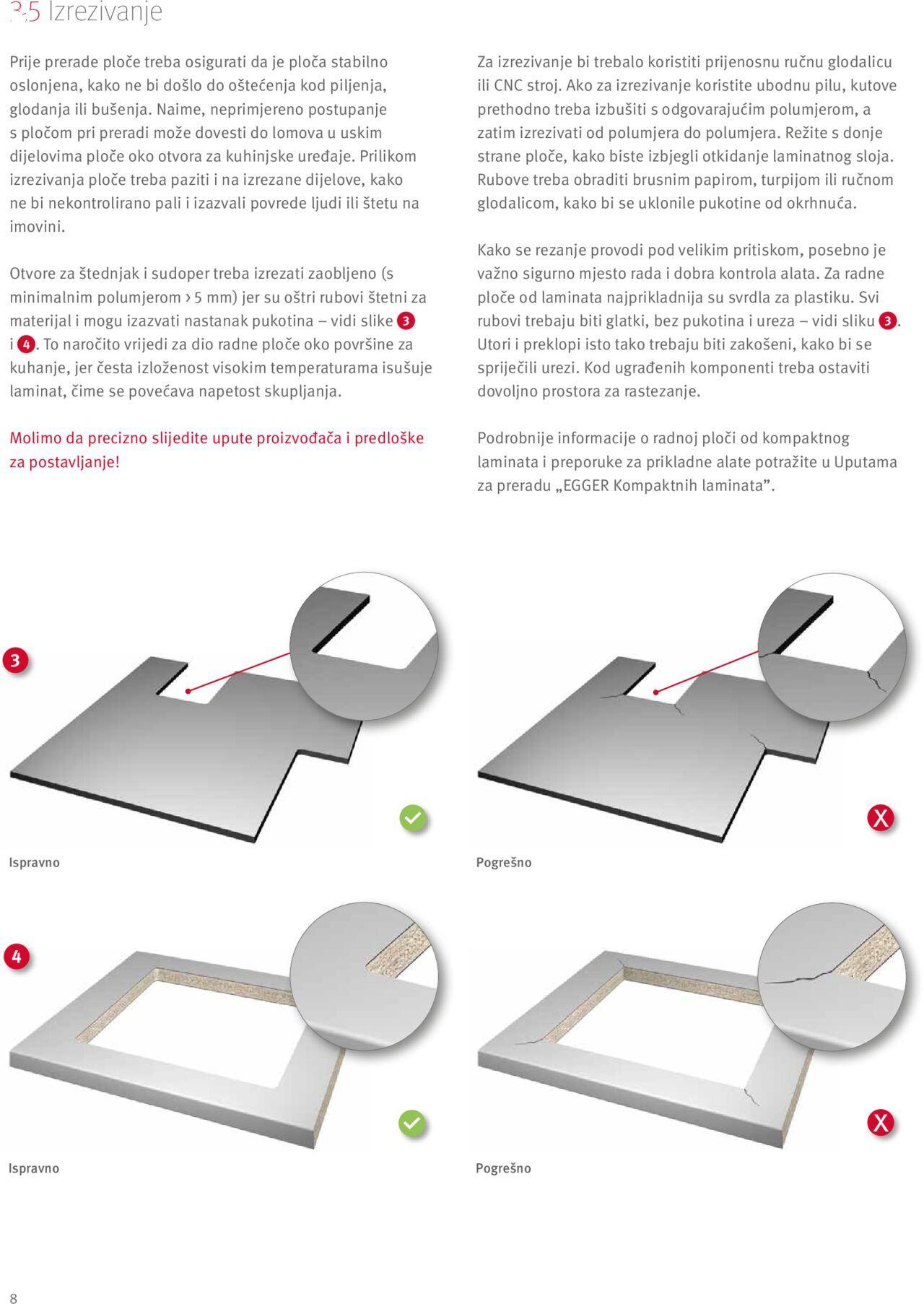 elgrad - Katalog Egger radne ploče - Upute za preradu i dodaci Elgrad novi od petka 01.04.2022 - page: 8