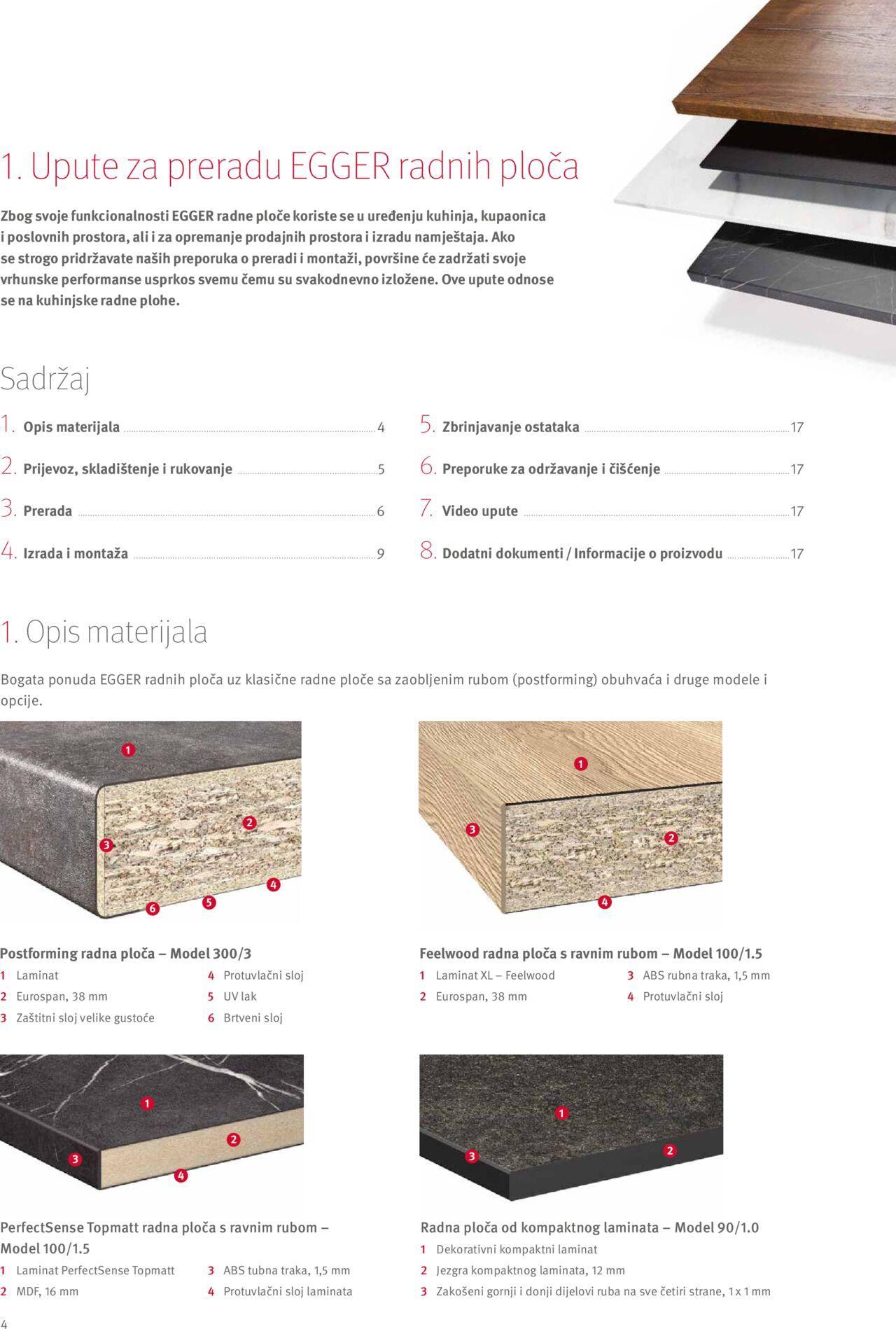 elgrad - Katalog Egger radne ploče - Upute za preradu i dodaci Elgrad novi od petka 01.04.2022 - page: 4