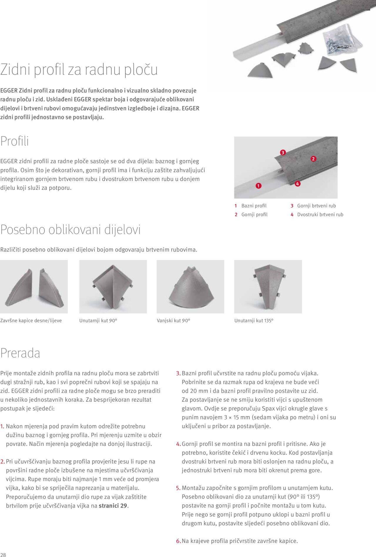 elgrad - Katalog Egger radne ploče - Upute za preradu i dodaci Elgrad novi od petka 01.04.2022 - page: 28