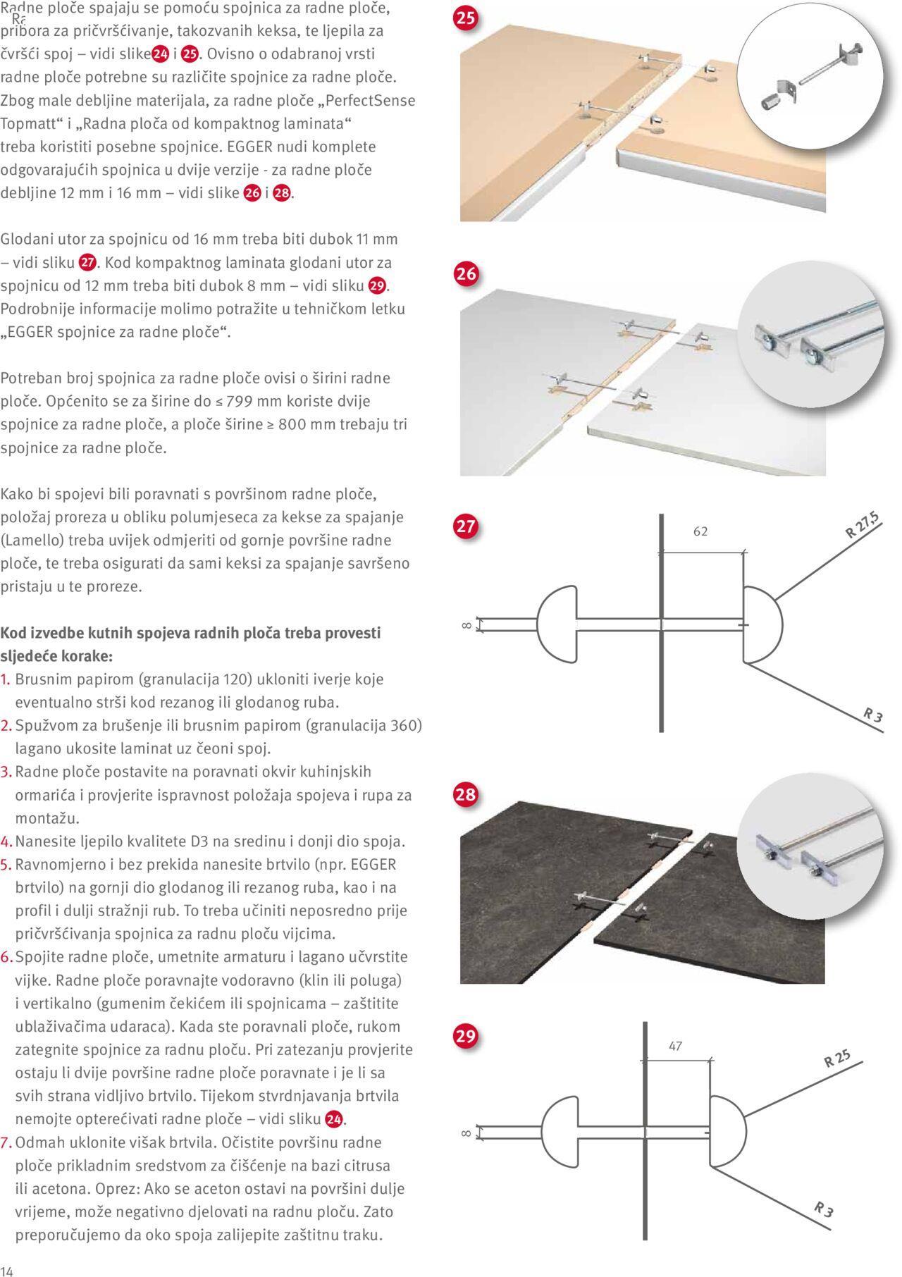 elgrad - Katalog Egger radne ploče - Upute za preradu i dodaci Elgrad novi od petka 01.04.2022 - page: 14