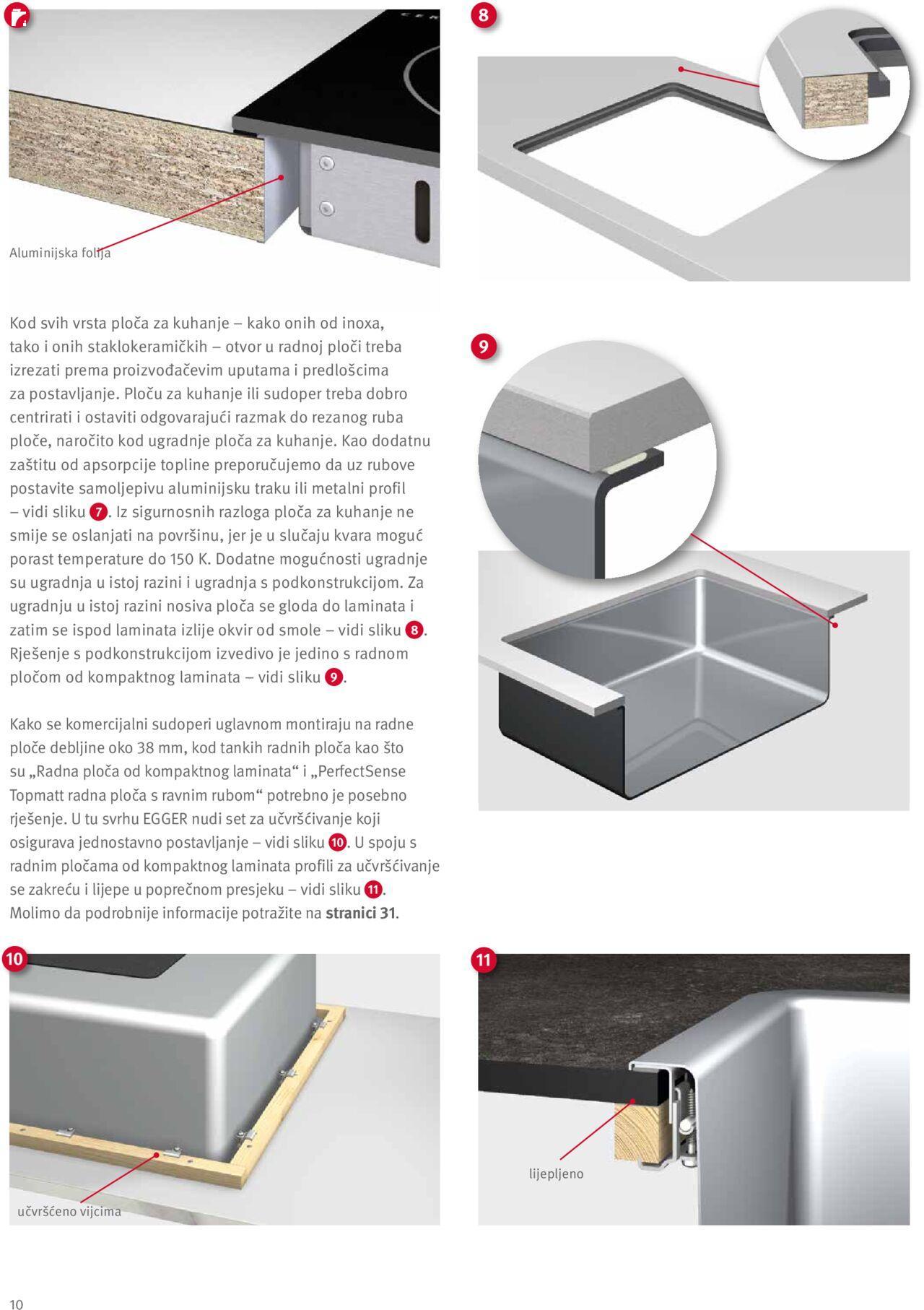 elgrad - Katalog Egger radne ploče - Upute za preradu i dodaci Elgrad novi od petka 01.04.2022 - page: 10