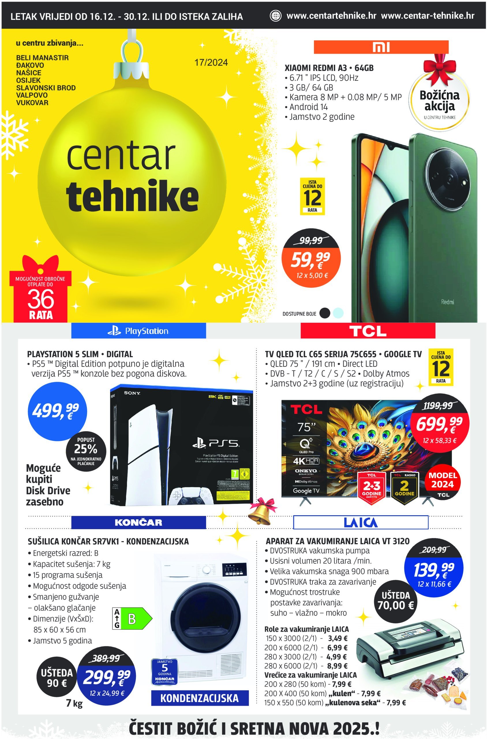 centar-tehnike - Centar tehnike katalog vrijedi od 16.12. do 30.12. - page: 1