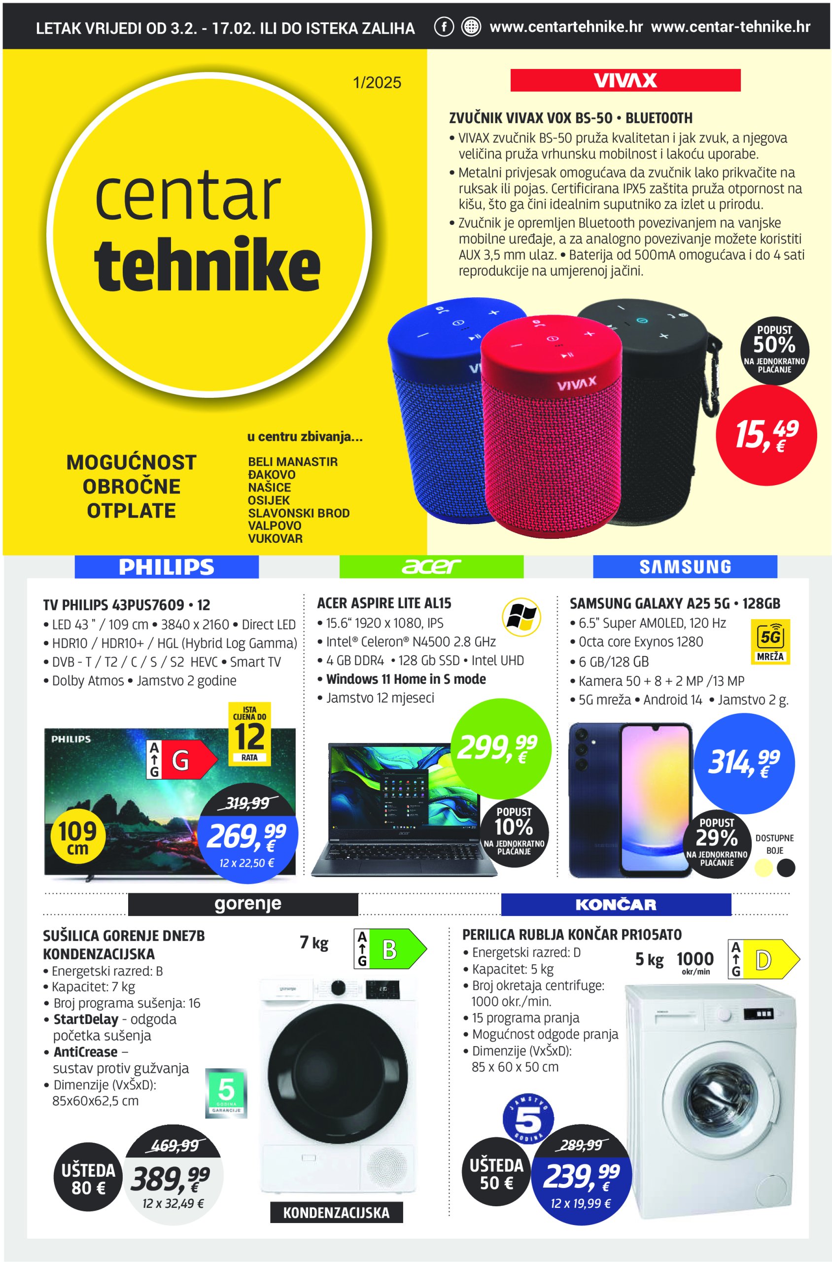 centar-tehnike - Centar tehnike katalog vrijedi od 03.02. do 17.02.