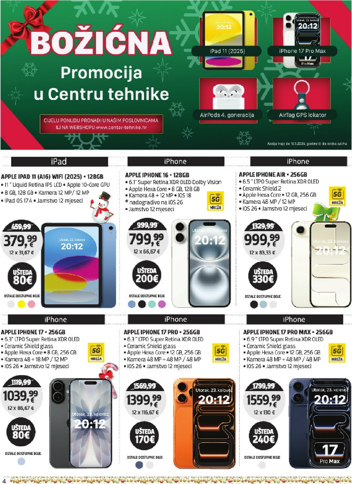 centar-tehnike - Prelistajte katalog Centar tehnike, vrijedi od 15.12. do 29.12. - page: 4