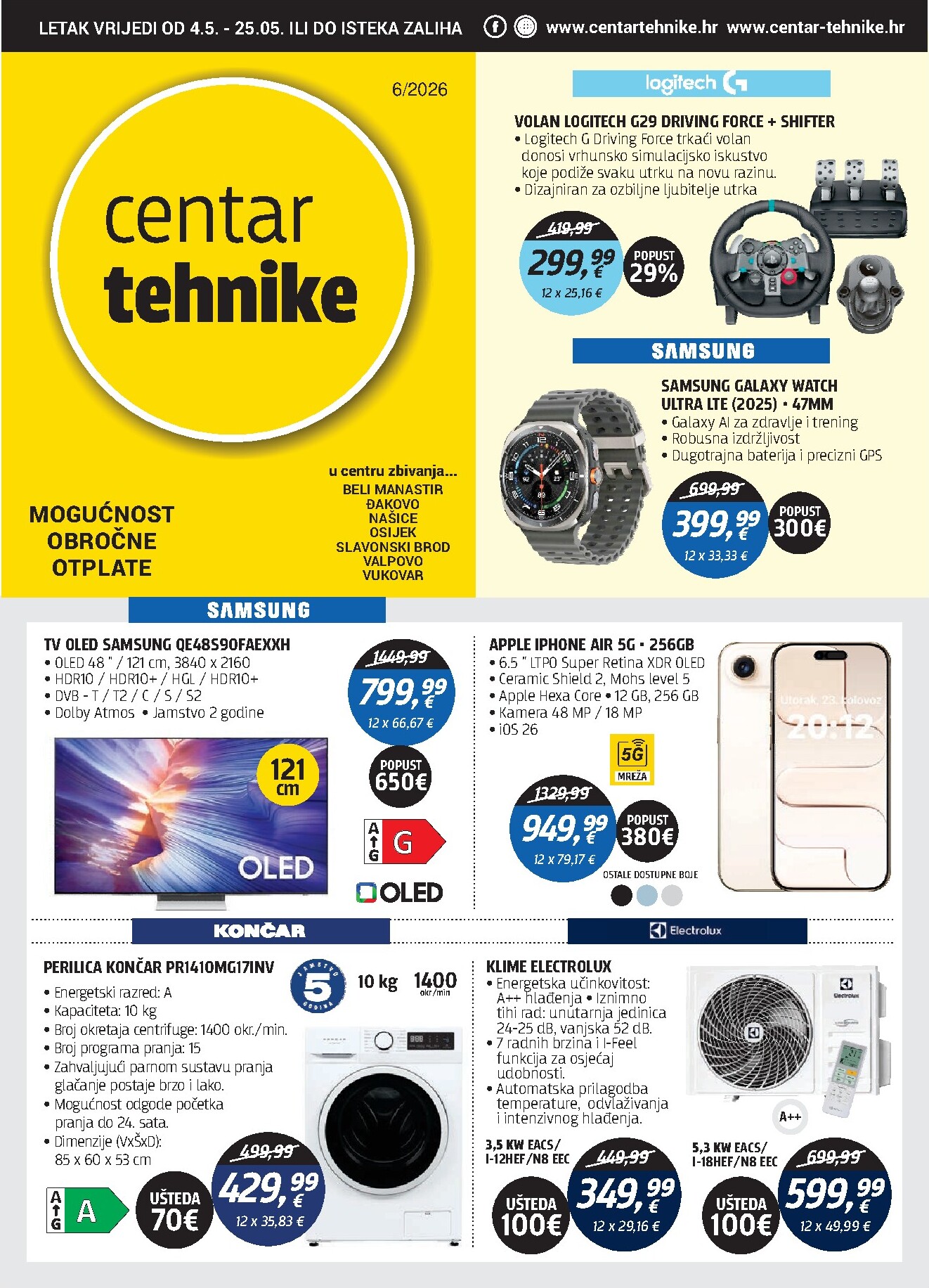 centar-tehnike - Aktualni Centar tehnike katalog vrijedi od ponedjeljka 04.05.2026 do ponedjeljka 25.05.2026