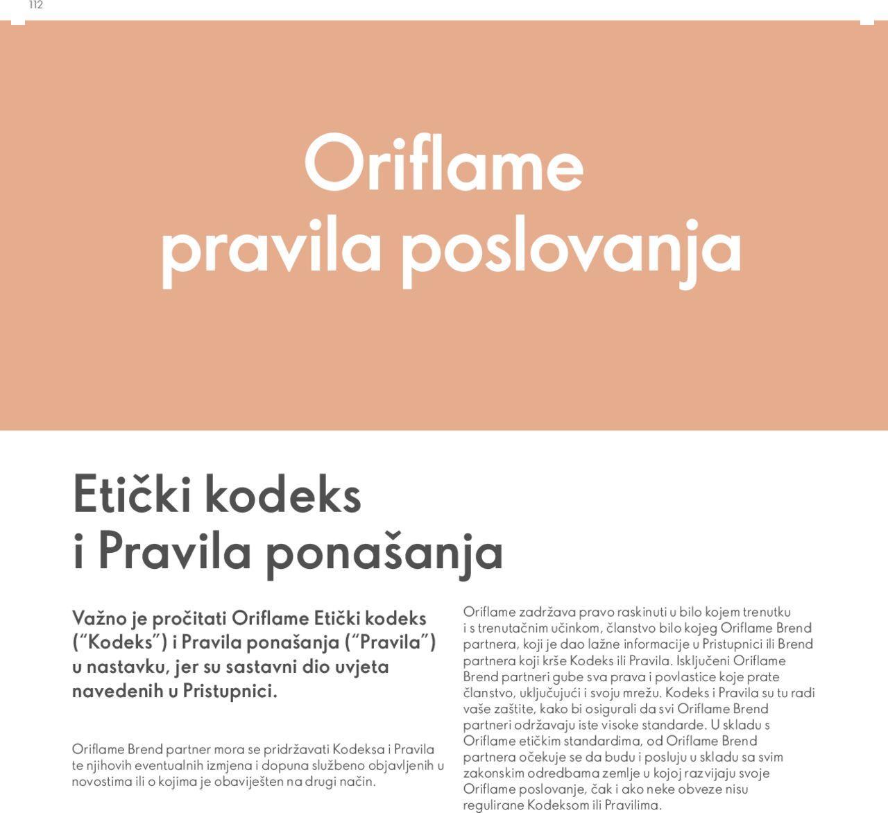 oriflame - Oriflame katalog Model za Brend partnere novi od utorka 23.01.2024 - page: 112