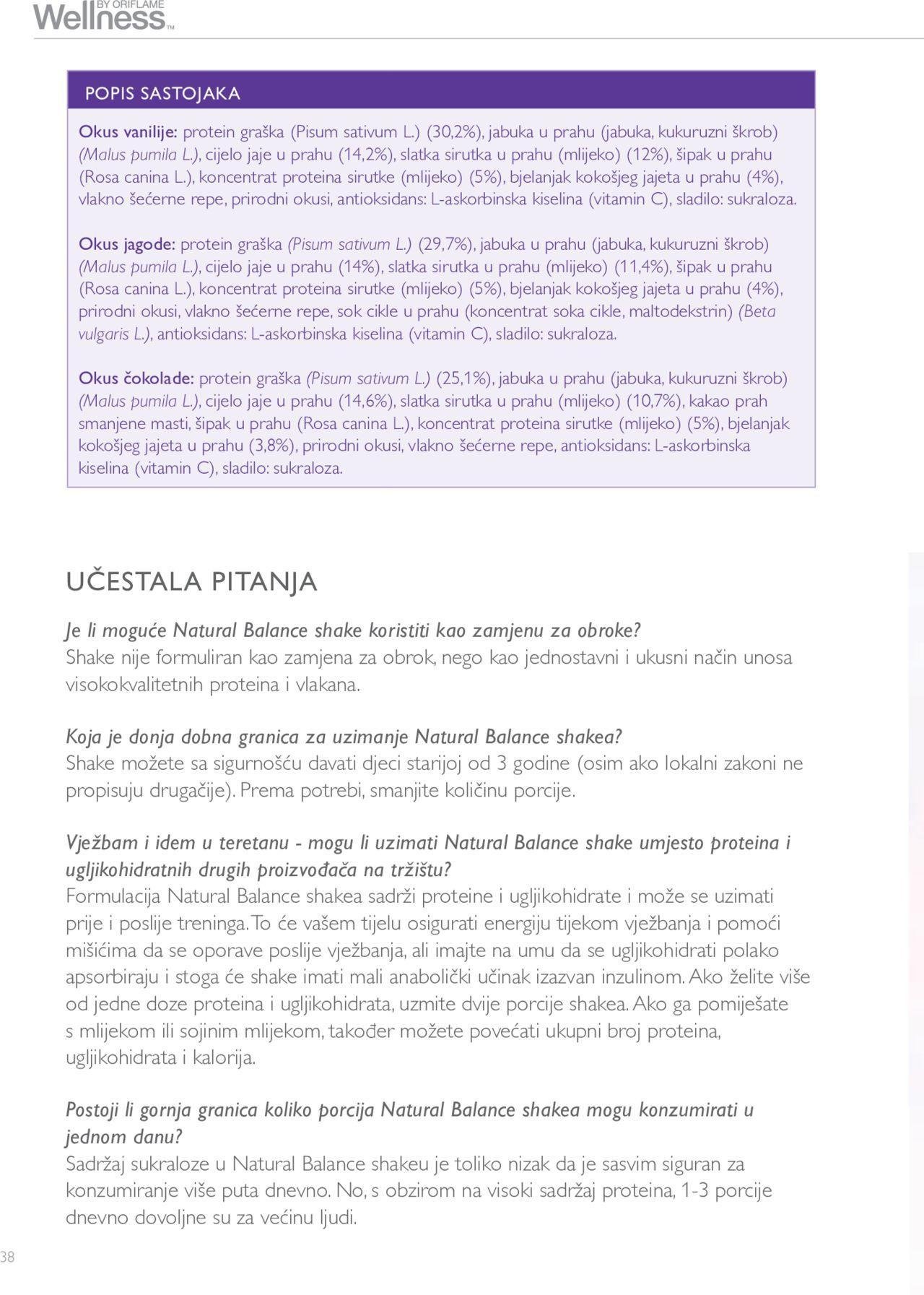 oriflame - Oriflame katalog - Vodič Wellness proizvoda novi od četvrtka 11.02.2021 - page: 38