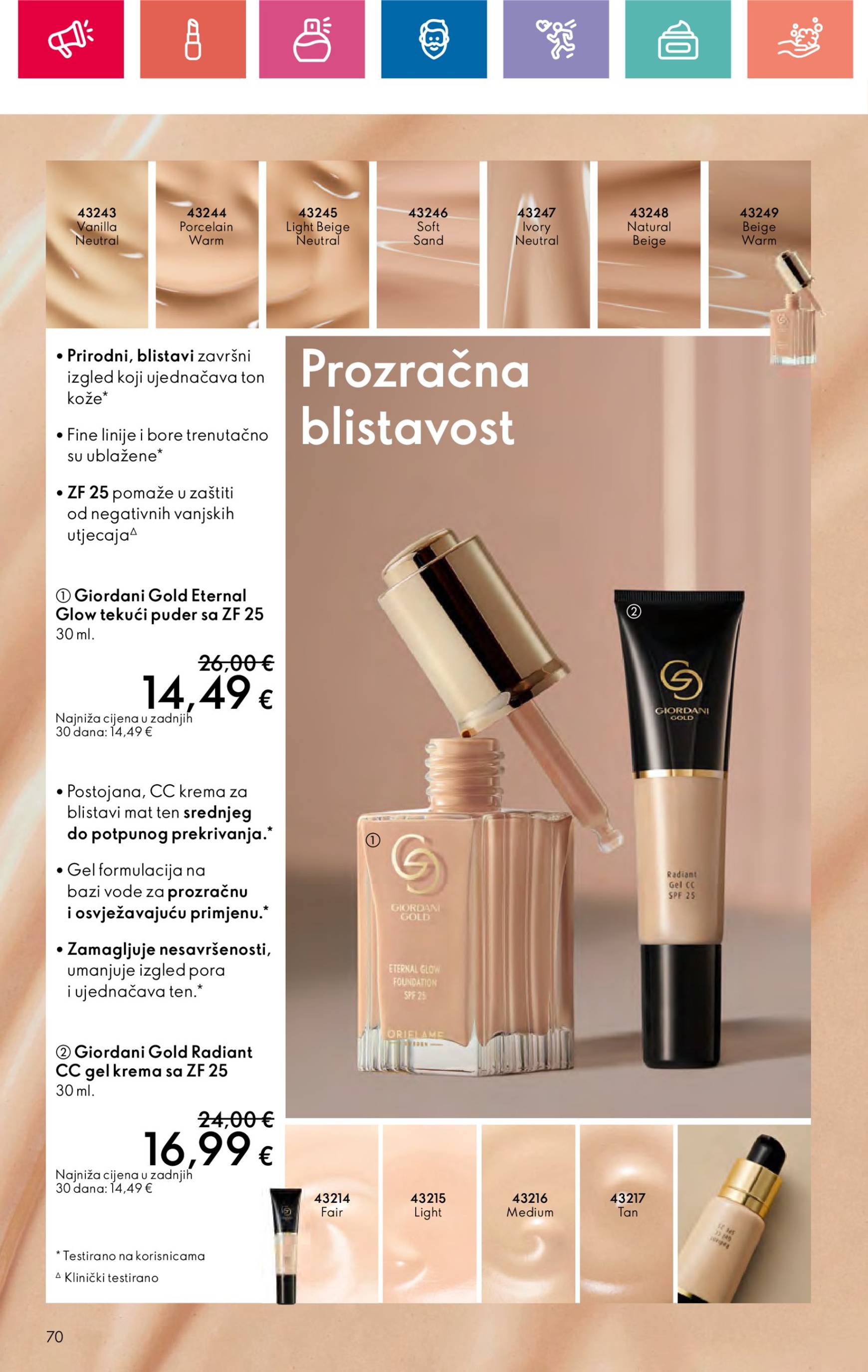 oriflame - Oriflame - Black Friday ponude katalog vrijedi od 14.11. do 04.12. - page: 70