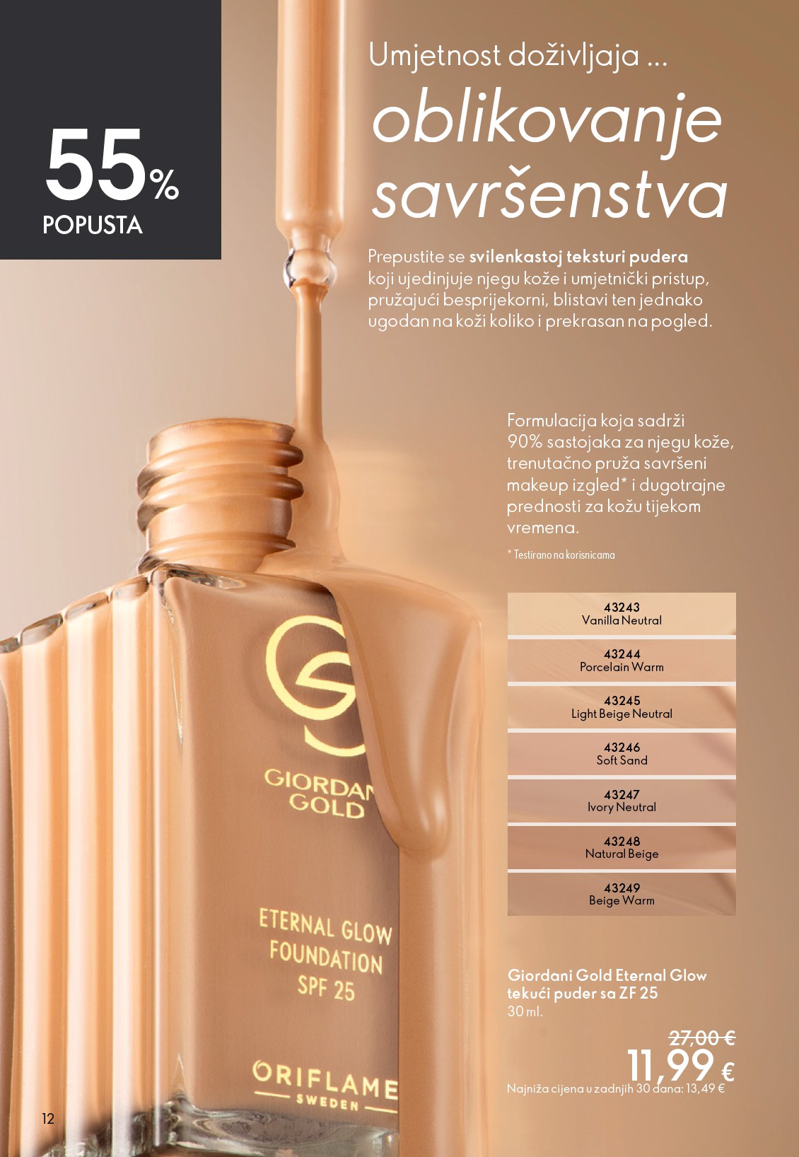 oriflame - Aktualni Oriflame katalog vrijedi od srijede 22.04.2026 do utorka 12.05.2026 - page: 12