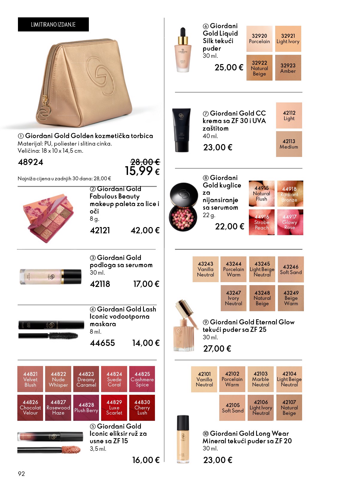 oriflame - Aktualni Oriflame katalog vrijedi od srijede 13.05.2026 do utorka 02.06.2026 - page: 92