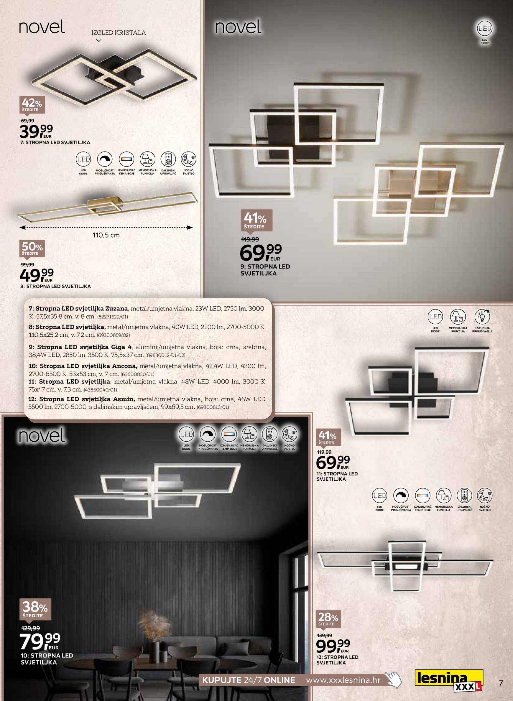 lesnina-xxxl - Novi katalog Lesnina - Najnoviji trendovi rasvjete 03.09. - 30.09. - page: 7