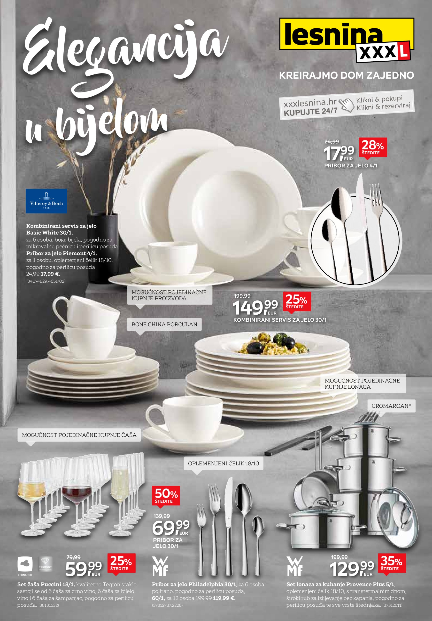 lesnina-xxxl - Lesnina - Elegancija u bijelom katalog vrijedi od 28.01. do 20.02. - page: 1