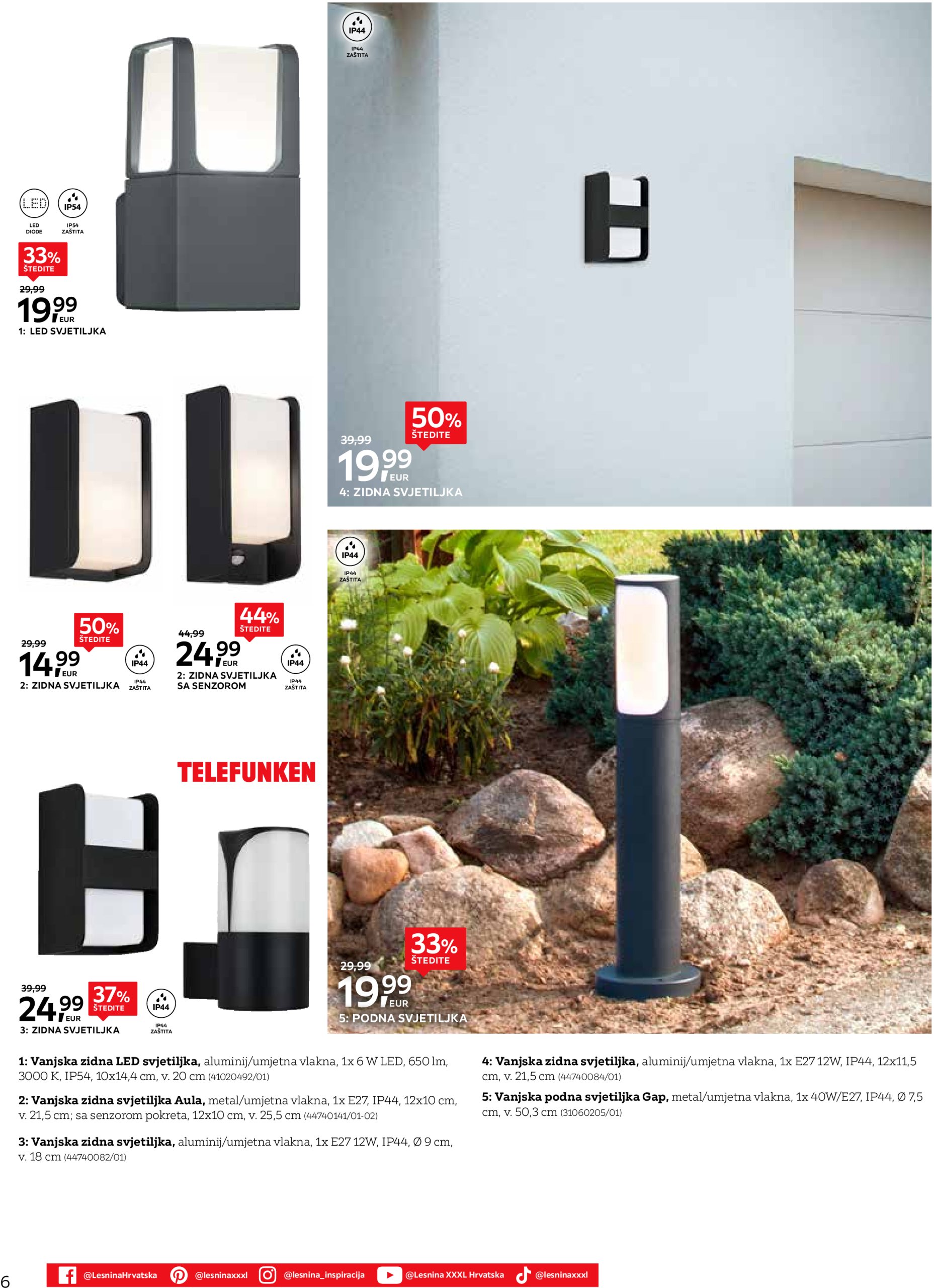 lesnina-xxxl - Lesnina - Vanjska rasvjeta katalog vrijedi od 01.04. do 31.05. - page: 6
