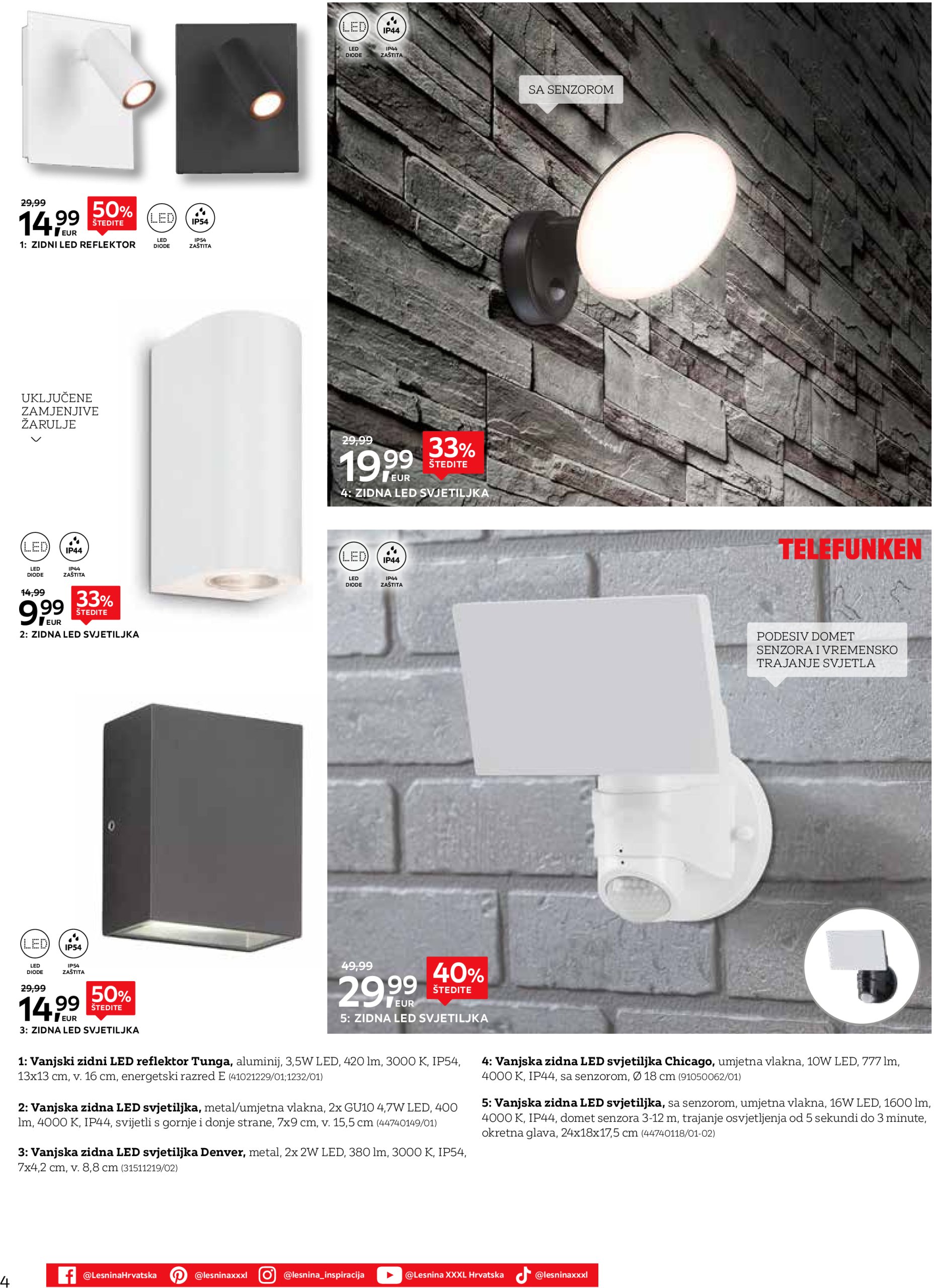 lesnina-xxxl - Lesnina - Vanjska rasvjeta katalog vrijedi od 01.04. do 31.05. - page: 4