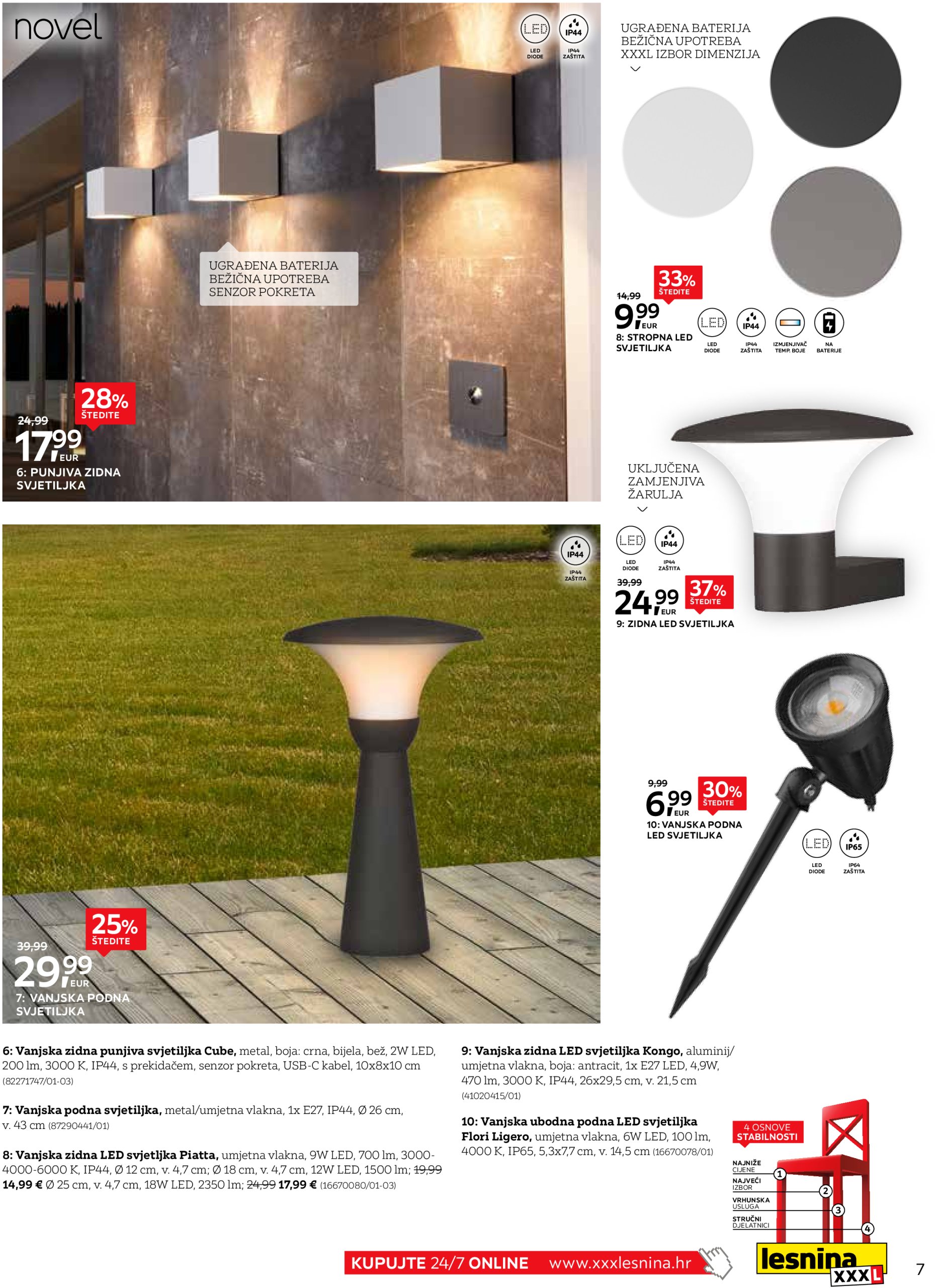lesnina-xxxl - Lesnina - Vanjska rasvjeta katalog vrijedi od 01.04. do 31.05. - page: 7