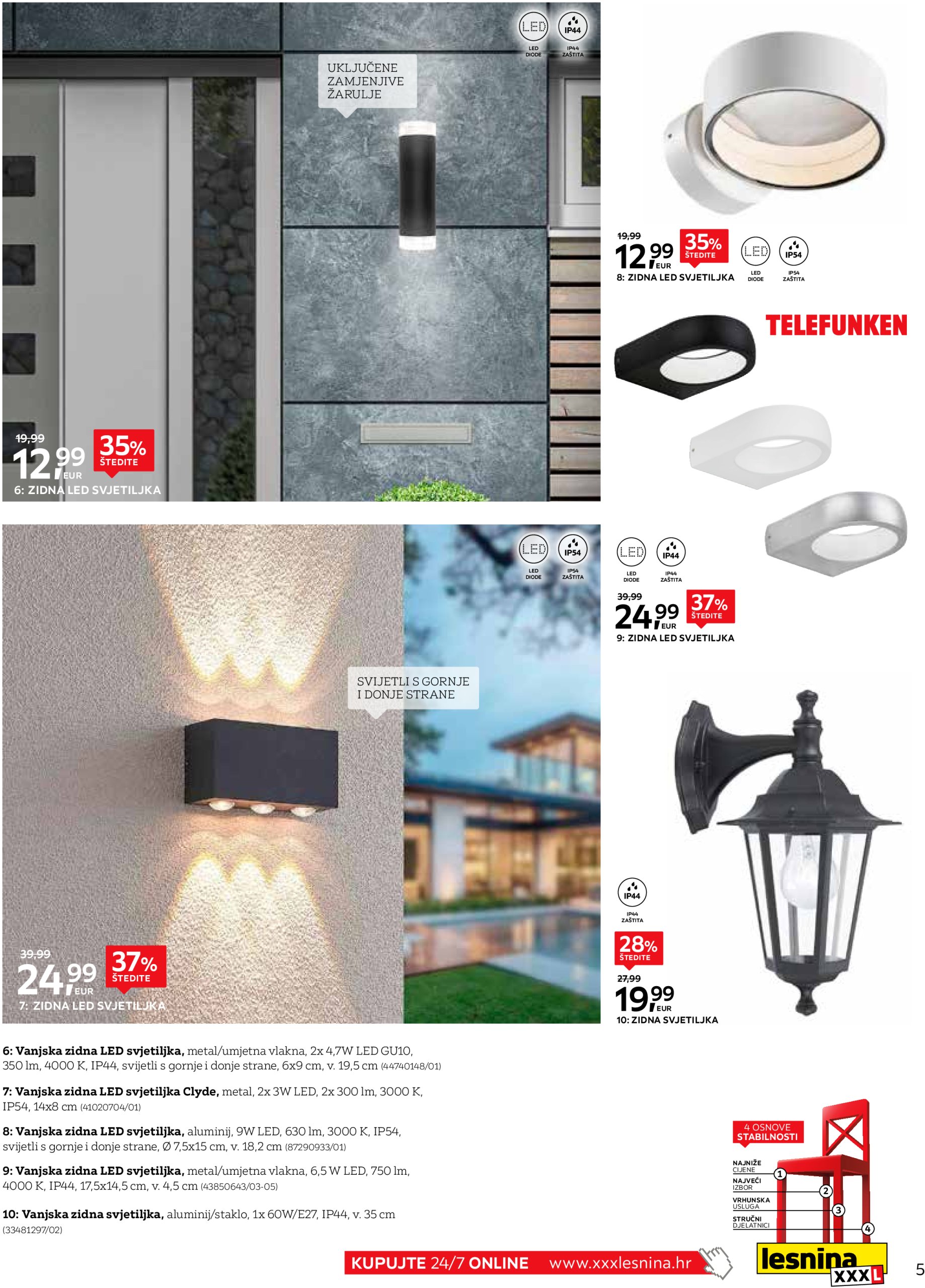 lesnina-xxxl - Lesnina - Vanjska rasvjeta katalog vrijedi od 01.04. do 31.05. - page: 5