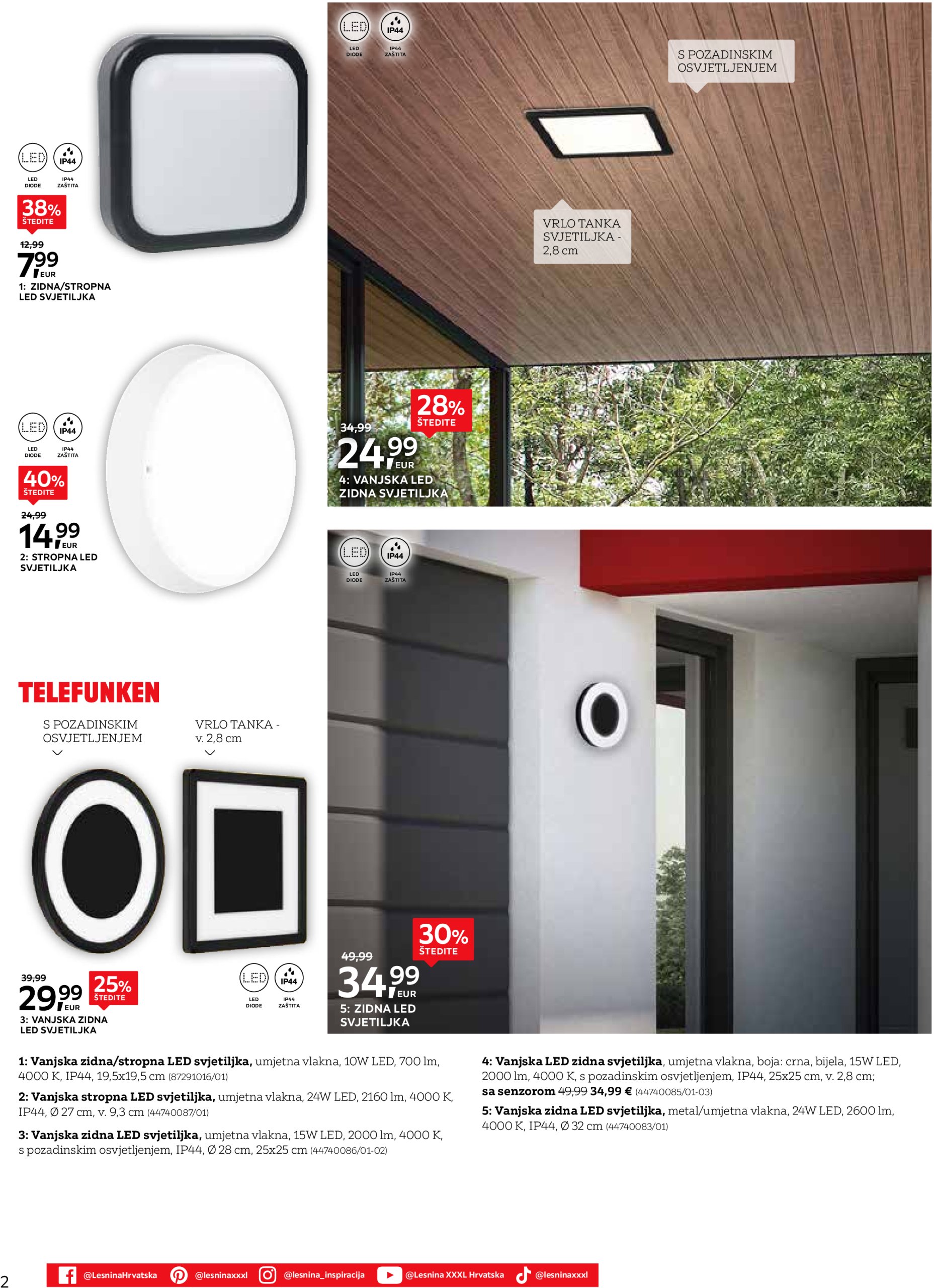 lesnina-xxxl - Lesnina - Vanjska rasvjeta katalog vrijedi od 01.04. do 31.05. - page: 2
