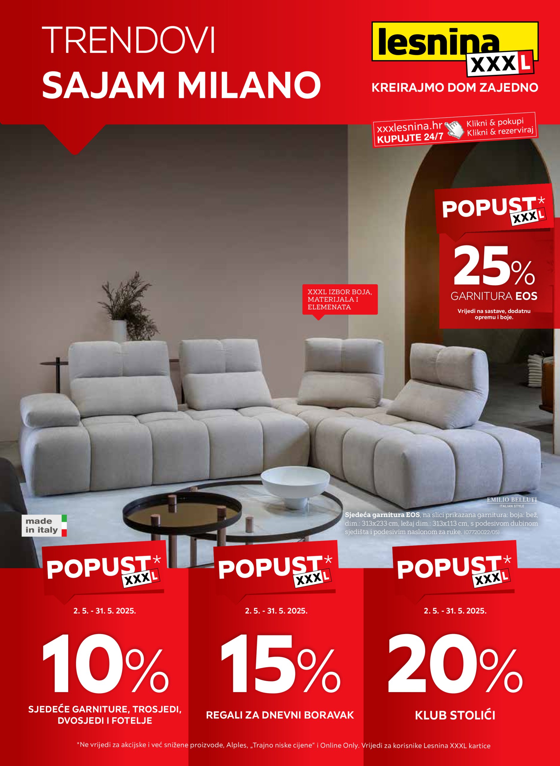 lesnina-xxxl - Lesnina - Trendovi sajam Milano katalog vrijedi od 02.05. do 31.05.