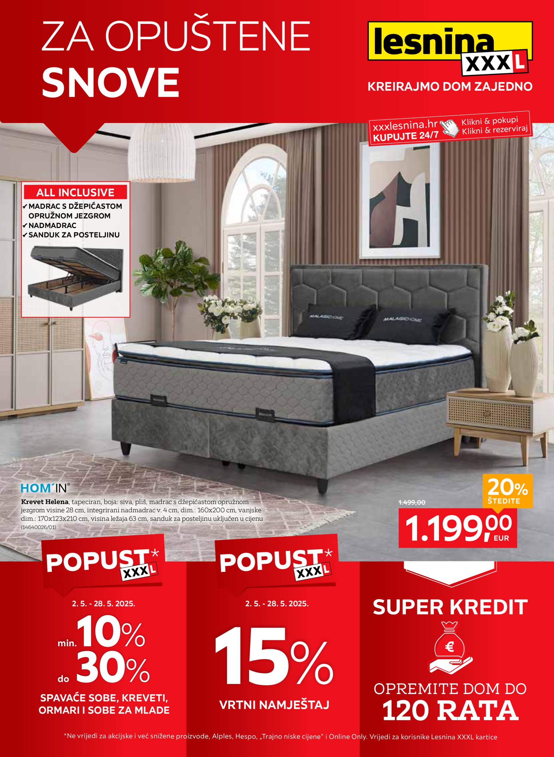 lesnina-xxxl - Lesnina - Za opuštene snove katalog vrijedi od 02.05. do 28.05.