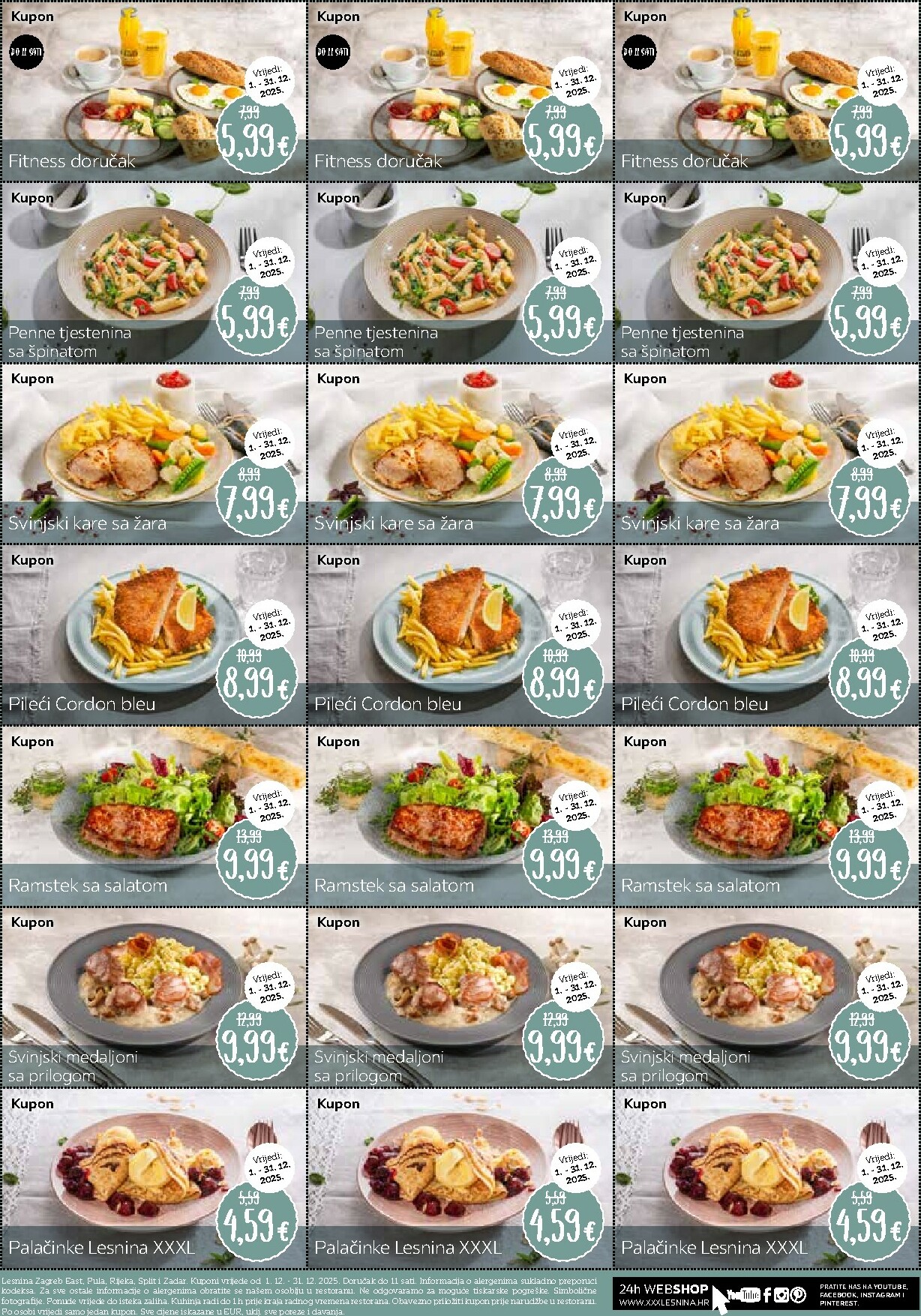 lesnina-xxxl - Prelistajte katalog Lesnina Restoran - Lesnina Zagreb East, Pula, Rijeka i Split, vrijedi od 01.12. do 31.12.