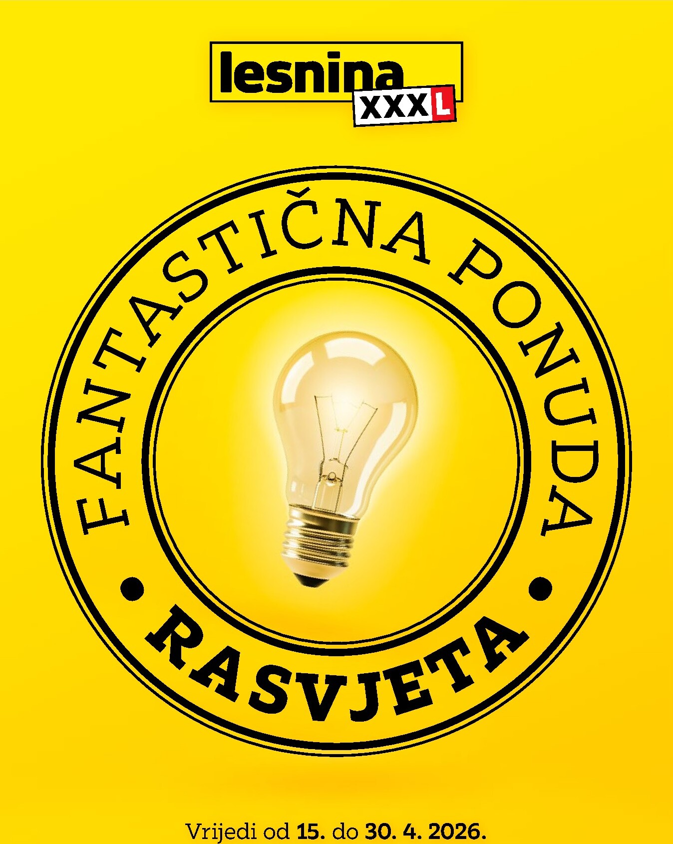 lesnina-xxxl - Aktualni Lesnina - Fantastična ponuda rasvjete katalog vrijedi od srijede 15.04.2026 do četvrtka 30.04.2026 - page: 1