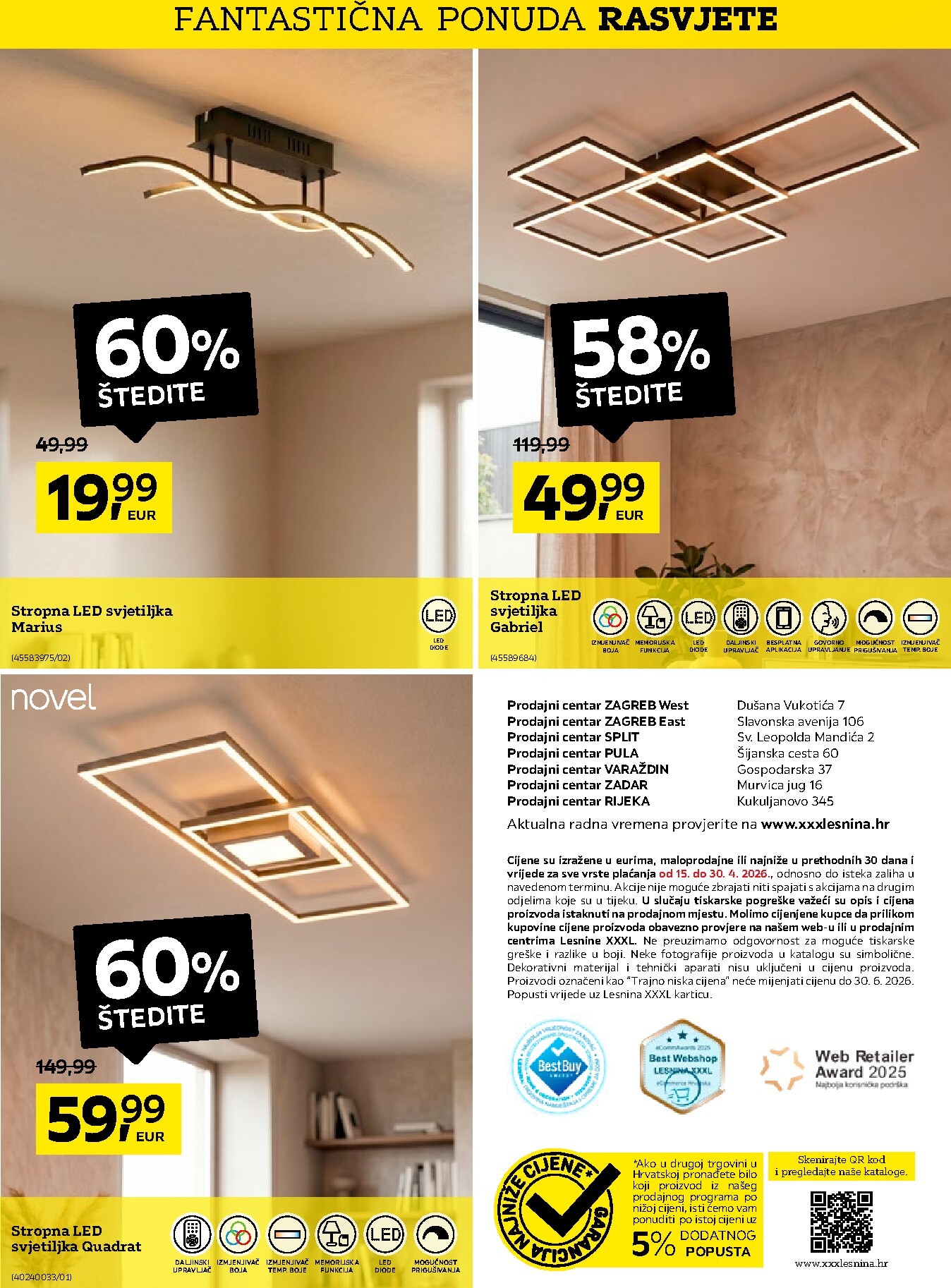 lesnina-xxxl - Aktualni Lesnina - Fantastična ponuda rasvjete katalog vrijedi od srijede 15.04.2026 do četvrtka 30.04.2026 - page: 3