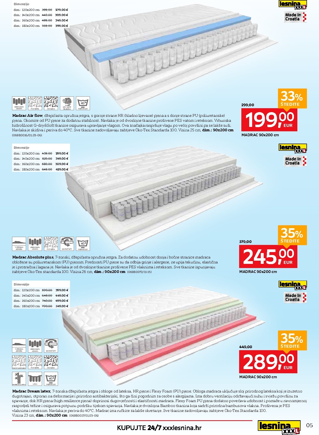 lesnina-xxxl - Aktualni Lesnina - Zaspi lakše, spavaj bolje katalog vrijedi od ponedjeljka 20.04.2026 do subote 23.05.2026 - page: 5