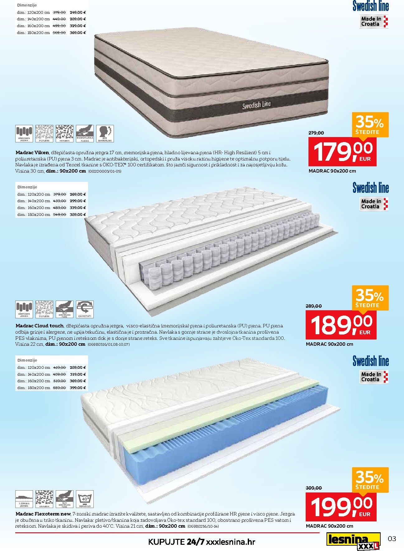 lesnina-xxxl - Aktualni Lesnina - Zaspi lakše, spavaj bolje katalog vrijedi od ponedjeljka 20.04.2026 do subote 23.05.2026 - page: 3