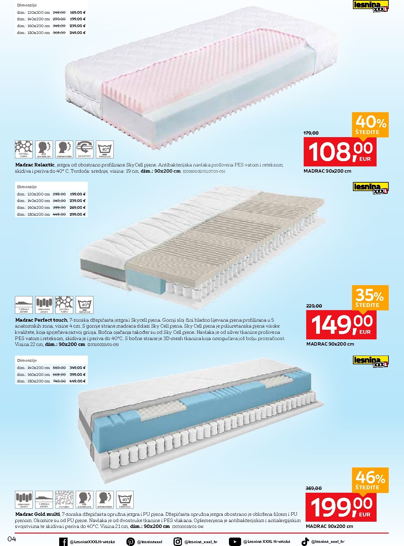 lesnina-xxxl - Aktualni Lesnina - Zaspi lakše, spavaj bolje katalog vrijedi od ponedjeljka 20.04.2026 do subote 23.05.2026 - page: 4
