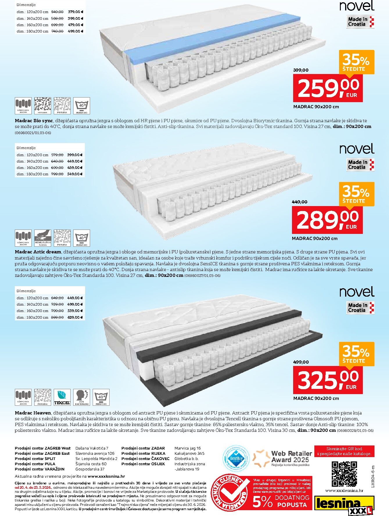 lesnina-xxxl - Aktualni Lesnina - Zaspi lakše, spavaj bolje katalog vrijedi od ponedjeljka 20.04.2026 do subote 23.05.2026 - page: 8