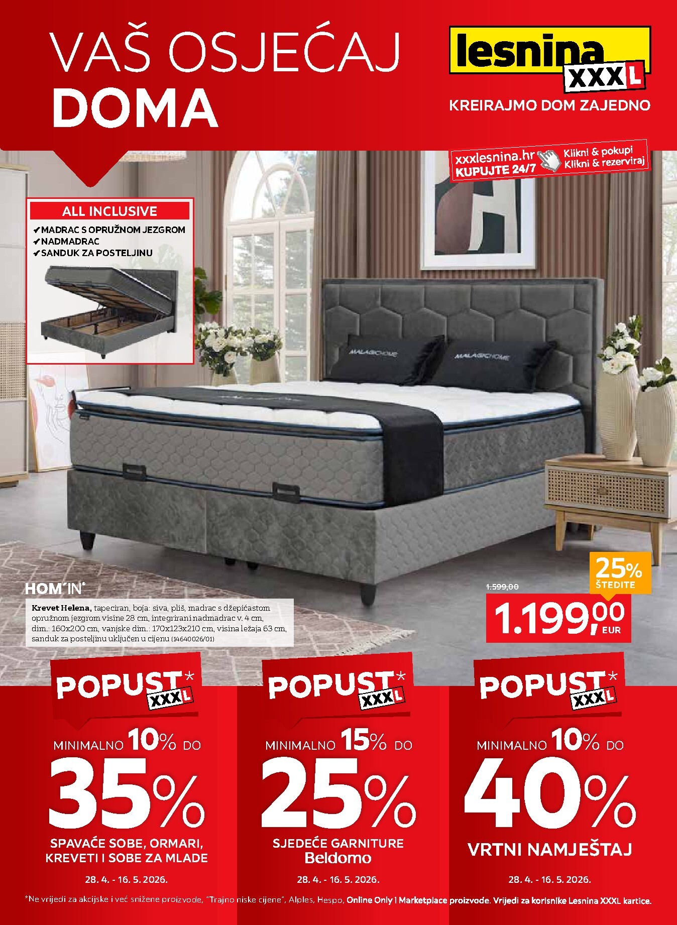 lesnina-xxxl - Aktualni Lesnina - Vaš osjećaj doma katalog vrijedi od utorka 28.04.2026 do petka 29.05.2026 - page: 1