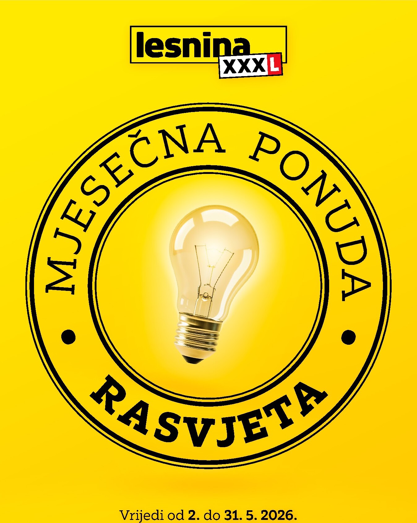 lesnina-xxxl - Aktualni Lesnina - Mjesečna ponuda rasvjete katalog vrijedi od subote 02.05.2026 do nedjelje 31.05.2026