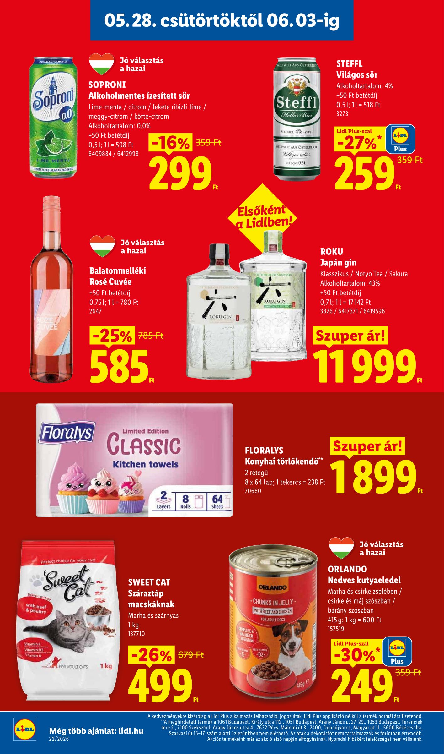 lidl - Lidl hirdetmény a következő hétre csütörtöktől 2026.05.28.-tól szerdától 2026.06.03.-ig - page: 16