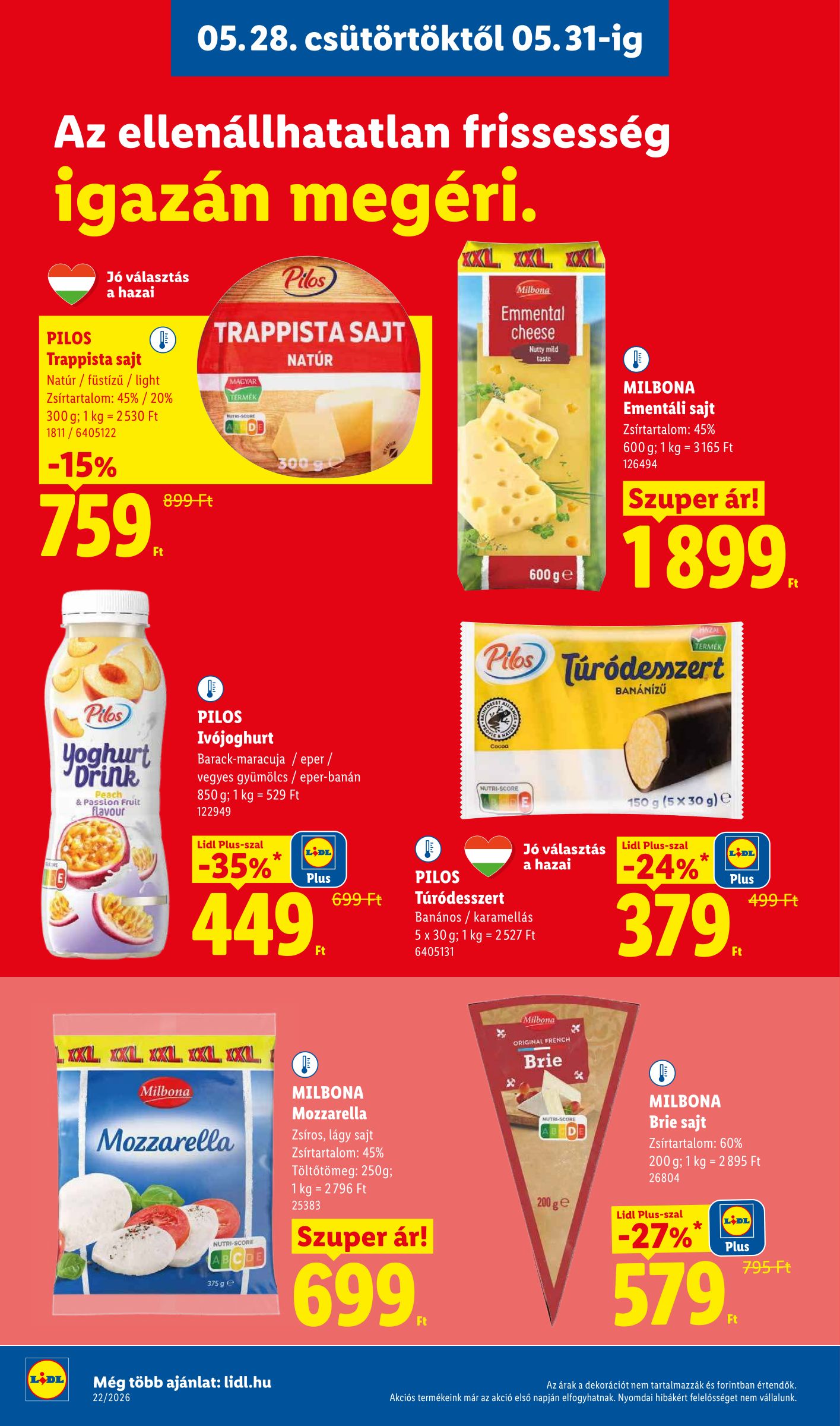 lidl - Lidl hirdetmény a következő hétre csütörtöktől 2026.05.28.-tól szerdától 2026.06.03.-ig - page: 10