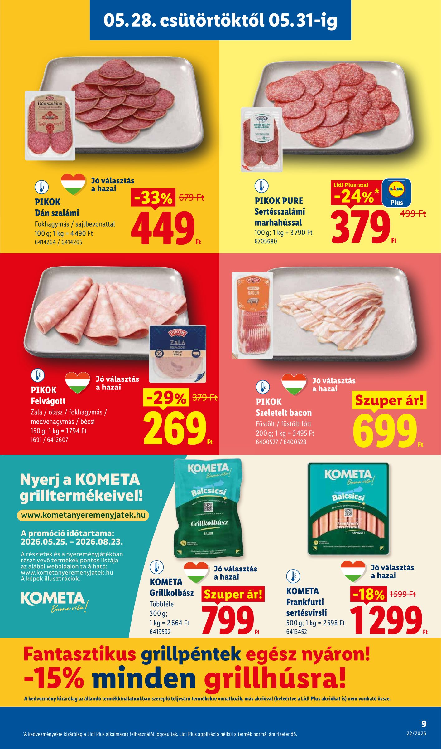 lidl - Lidl hirdetmény a következő hétre csütörtöktől 2026.05.28.-tól szerdától 2026.06.03.-ig - page: 9