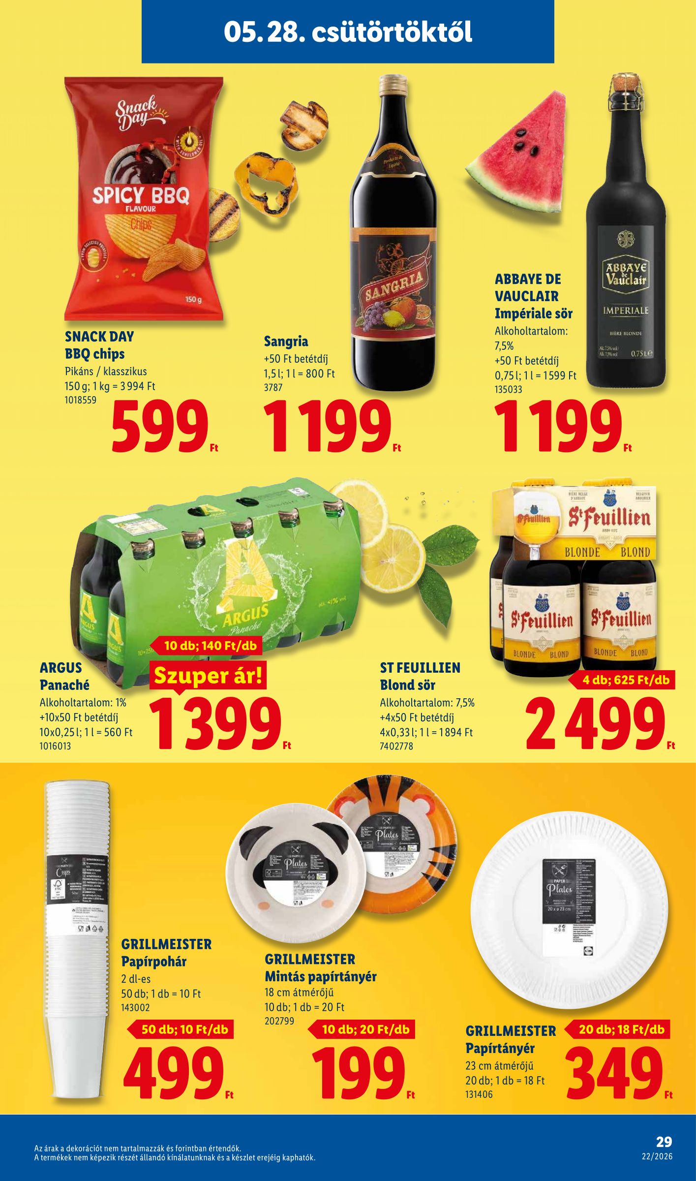 lidl - Lidl hirdetmény a következő hétre csütörtöktől 2026.05.28.-tól szerdától 2026.06.03.-ig - page: 29
