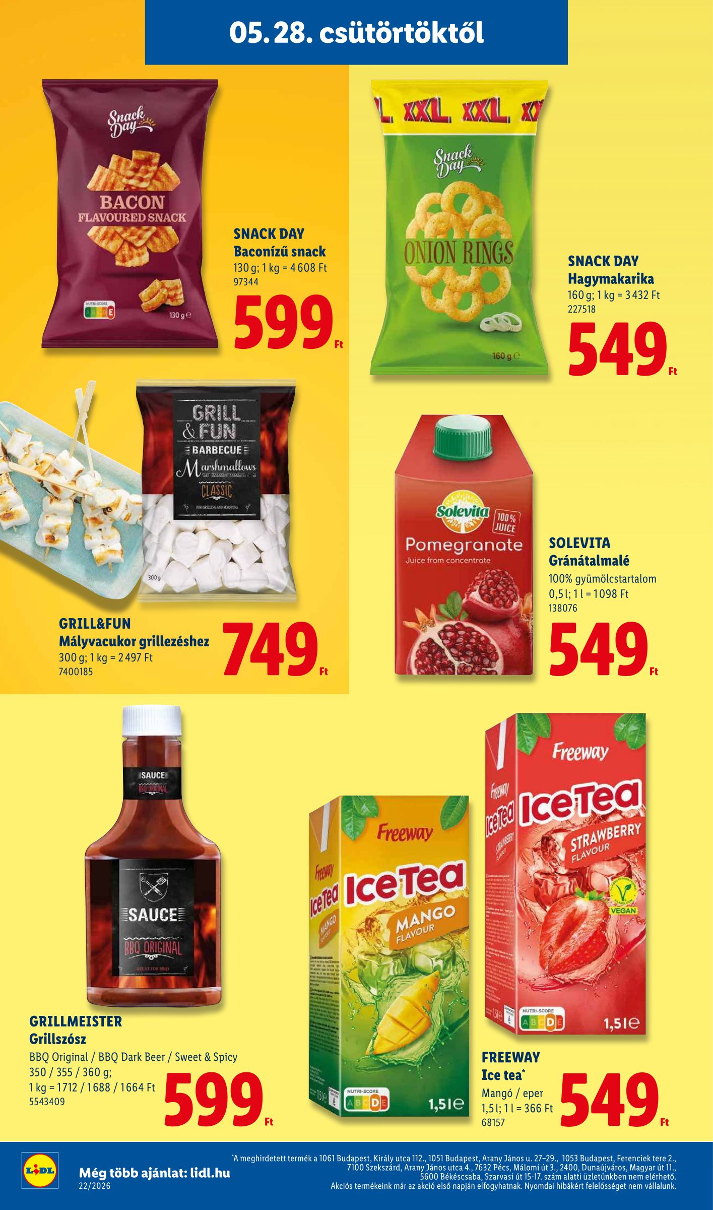 lidl - Lidl hirdetmény a következő hétre csütörtöktől 2026.05.28.-tól szerdától 2026.06.03.-ig - page: 28